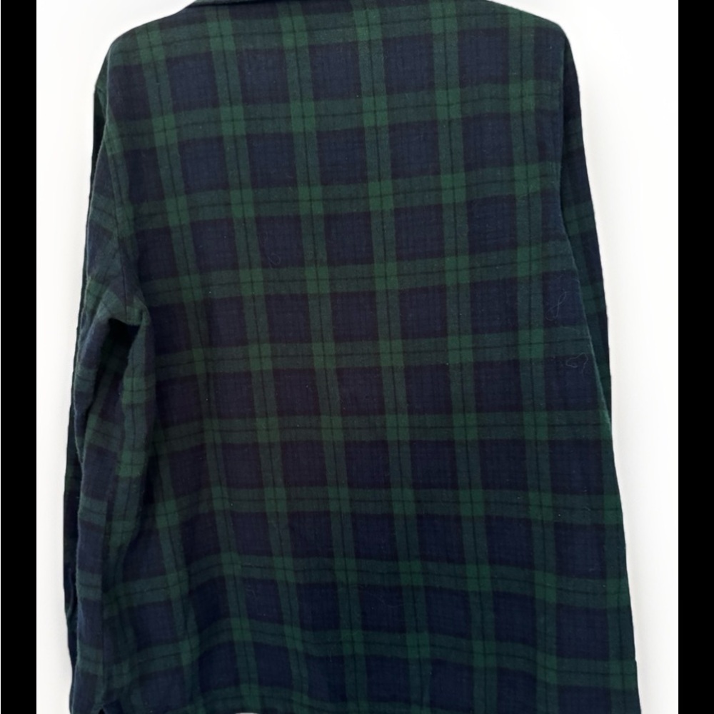 Women’s LL Bean Plaid-watch Flannel Pajamas. Button up top Med - Picture 3 of 6